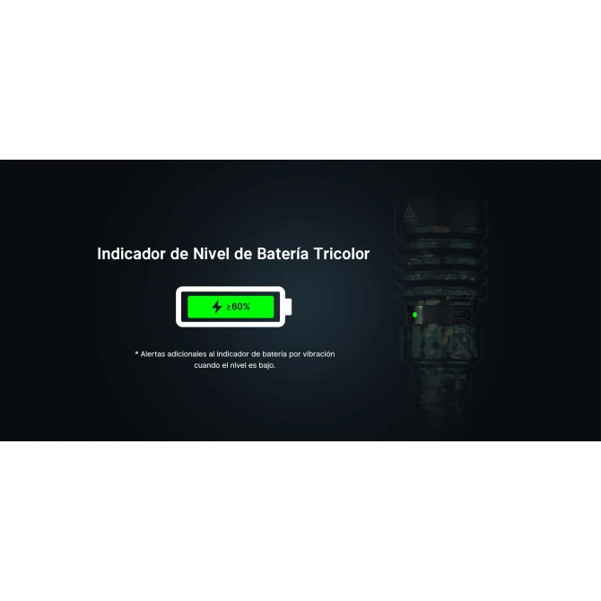 Linterna Olight Warrior X 4 - 2.600 Lumens Kit Caza Recargable 6 Linterna Olight Warrior X 4 - 2.600 Lumens Kit Caza Recargable - Imagen 4