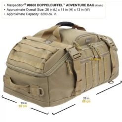 Maxpedition Doppleduffel Adventure Bag Khaki 19 Maxpedition Doppleduffel Adventure Bag Khaki -Leopard Almacenar maxpedition doppleduffel adventure bag khaki 1