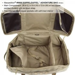Maxpedition Doppleduffel Adventure Bag Khaki 22 Maxpedition Doppleduffel Adventure Bag Khaki -Leopard Almacenar maxpedition doppleduffel adventure bag khaki 4