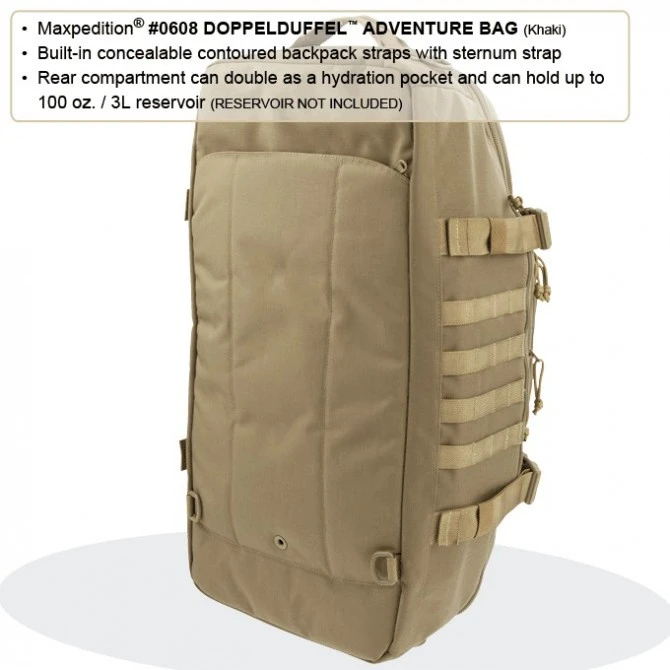 Maxpedition Doppleduffel Adventure Bag Khaki 12 Maxpedition Doppleduffel Adventure Bag Khaki - Imagen 10