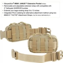 Maxpedition Janus Extension Pocket. Khaki. 14 Maxpedition Janus Extension Pocket. Khaki. -Leopard Almacenar maxpedition janus extension pocket khaki 2