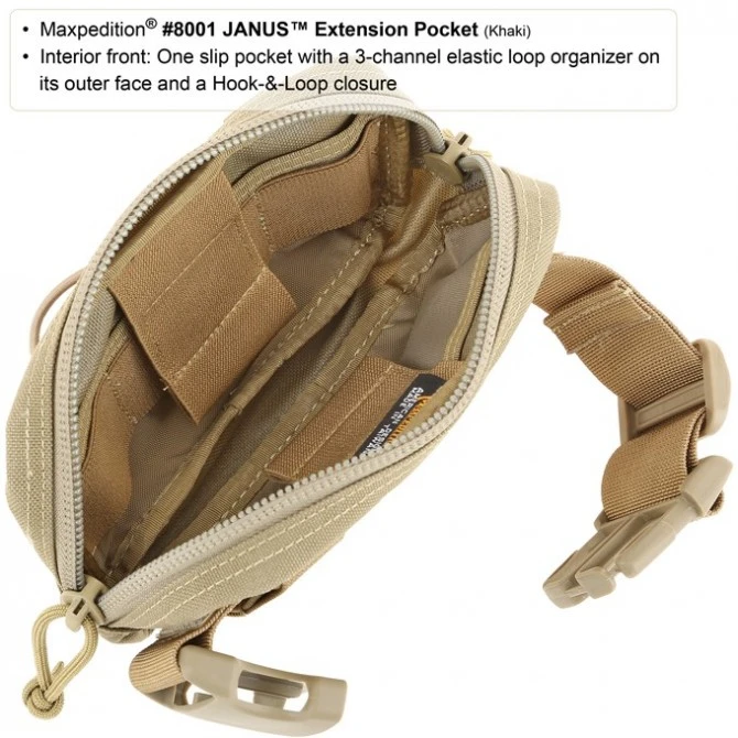 Maxpedition Janus Extension Pocket. Khaki. 6 Maxpedition Janus Extension Pocket. Khaki. - Imagen 4
