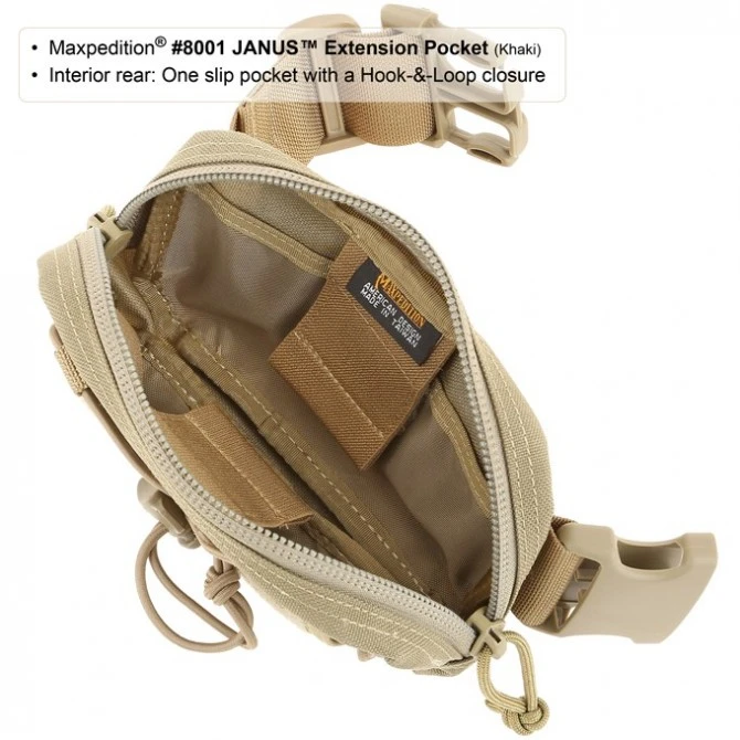Maxpedition Janus Extension Pocket. Khaki. 8 Maxpedition Janus Extension Pocket. Khaki. - Imagen 6