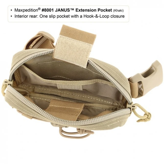 Maxpedition Janus Extension Pocket. Khaki. 9 Maxpedition Janus Extension Pocket. Khaki. - Imagen 7