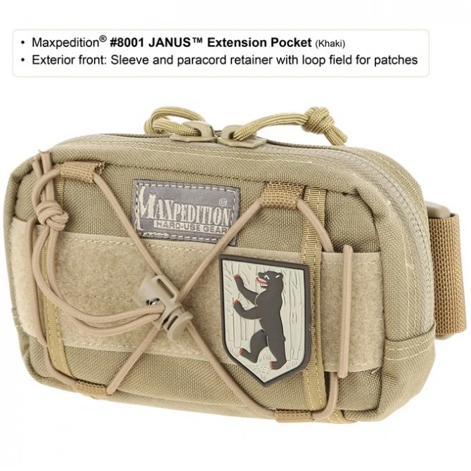 Maxpedition Janus Extension Pocket. Khaki. 10 Maxpedition Janus Extension Pocket. Khaki. - Imagen 8