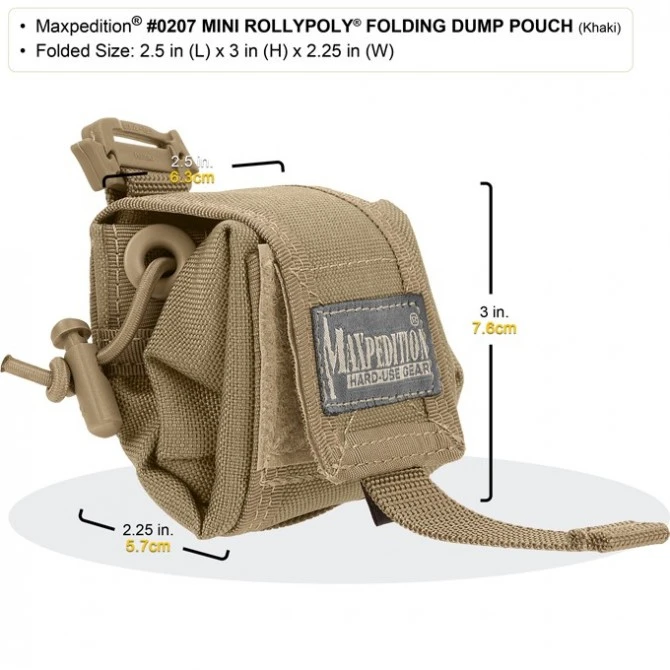 Maxpedition Mini Rollypoly Khaki 4 Maxpedition Mini Rollypoly Khaki - Imagen 2