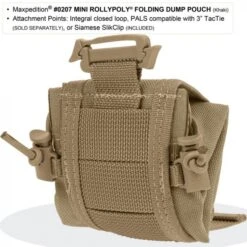 Maxpedition Mini Rollypoly Khaki 14 Maxpedition Mini Rollypoly Khaki -Leopard Almacenar maxpedition mini rollypoly khaki 2