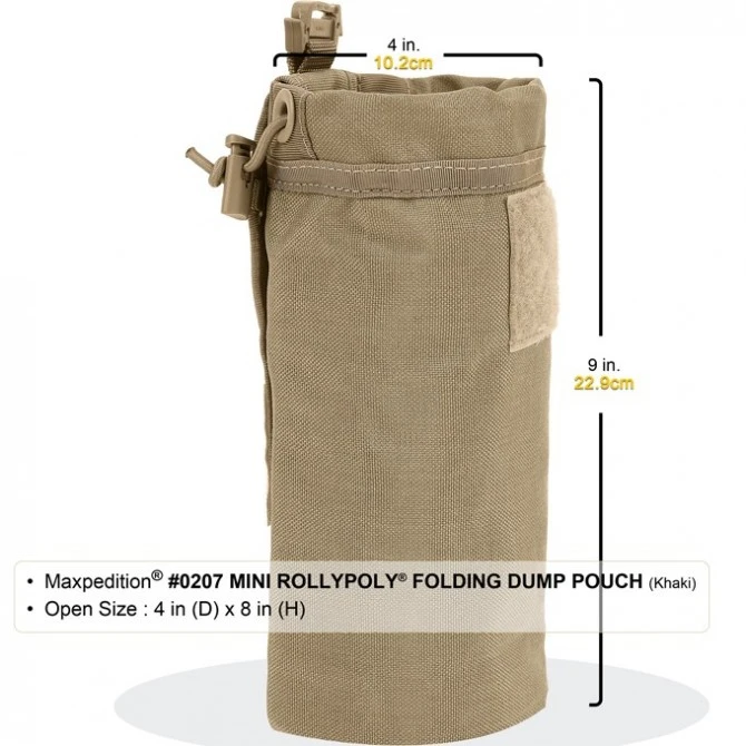 Maxpedition Mini Rollypoly Khaki 8 Maxpedition Mini Rollypoly Khaki - Imagen 6