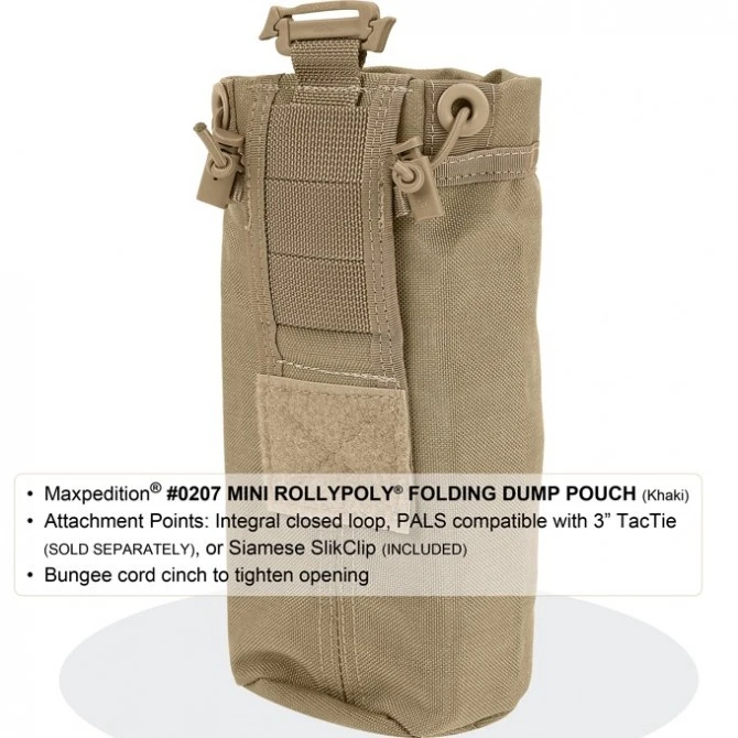 Maxpedition Mini Rollypoly Khaki 9 Maxpedition Mini Rollypoly Khaki - Imagen 7