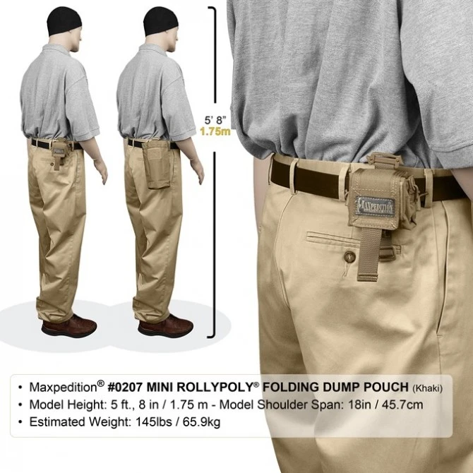 Maxpedition Mini Rollypoly Khaki 12 Maxpedition Mini Rollypoly Khaki - Imagen 10