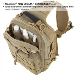 Mochila Bandolera Maxpedition Lunada Gearslinger Black -Leopard Almacenar mochila bandolera maxpedition lunada gearslinger black 11