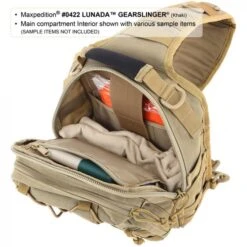 Mochila Bandolera Maxpedition Lunada Gearslinger Black -Leopard Almacenar mochila bandolera maxpedition lunada gearslinger black 15