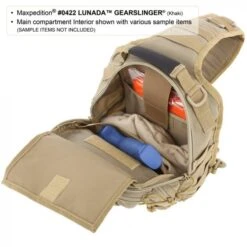 Mochila Bandolera Maxpedition Lunada Gearslinger Black -Leopard Almacenar mochila bandolera maxpedition lunada gearslinger black 16