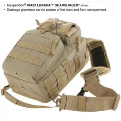 Mochila Bandolera Maxpedition Lunada Gearslinger Black -Leopard Almacenar mochila bandolera maxpedition lunada gearslinger black 4