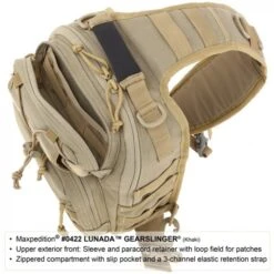 Mochila Bandolera Maxpedition Lunada Gearslinger Black -Leopard Almacenar mochila bandolera maxpedition lunada gearslinger black 5