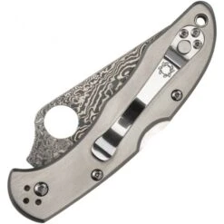 Spyderco Delica 4 Titanio Damasco 9 Spyderco Delica 4 Titanio Damasco -Leopard Almacenar navaja spyderco delica 4 titanio damasco 2