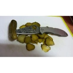 Spyderco Delica 4 Titanio Damasco 11 Spyderco Delica 4 Titanio Damasco -Leopard Almacenar navaja spyderco delica 4 titanio damasco 4