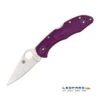 Spyderco Delica Flat Ground Filo Liso Purple FRN 2 Spyderco Delica Flat Ground Filo Liso Purple FRN -Leopard Almacenar navaja spyderco delica flat ground filo liso purple frn