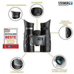Prismáticos Steiner Bluhorizons 8x32 -Leopard Almacenar prismaticos steiner bluhorizons 8x32 3