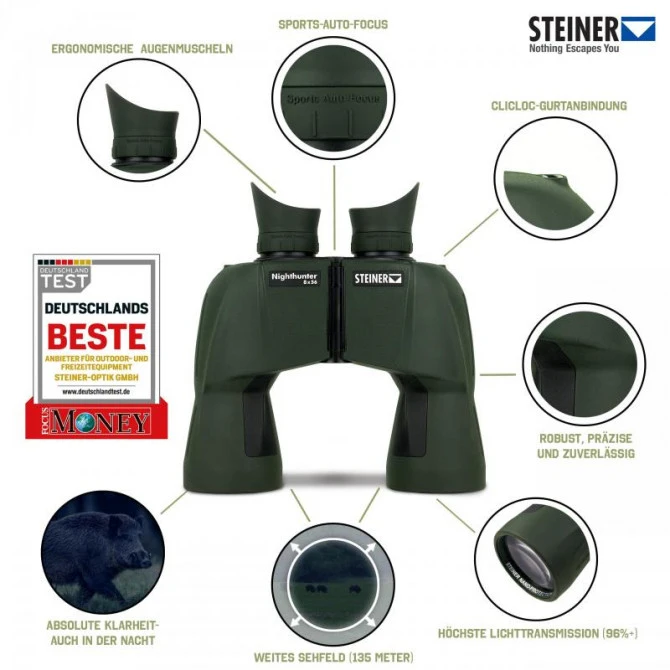 Prismáticos Steiner Nighthunter 8x56 6 Prismáticos Steiner Nighthunter 8x56 - Imagen 4