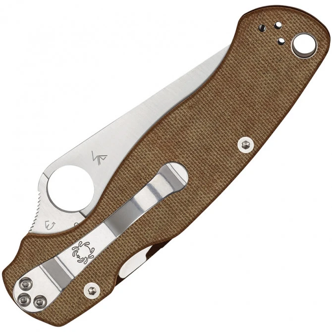 Spyderco Para-Military 2 Brown Canvas 4 Spyderco Para-Military 2 Brown Canvas - Imagen 2
