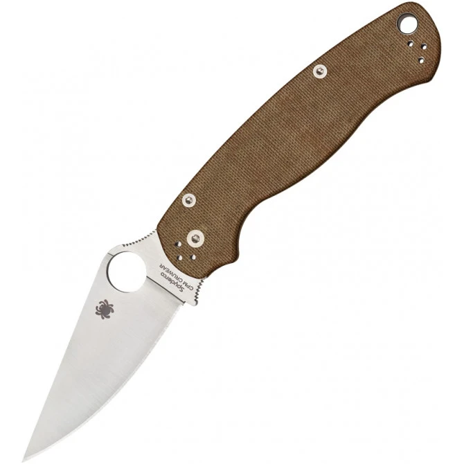 Spyderco Para-Military 2 Brown Canvas 3 Spyderco Para-Military 2 Brown Canvas