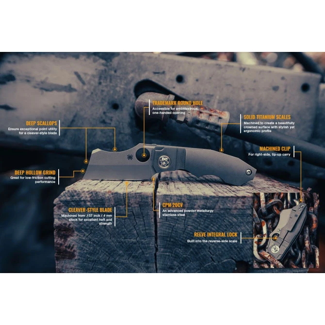 Spyderco Stovepipe Titanio 11 Spyderco Stovepipe Titanio - Imagen 9