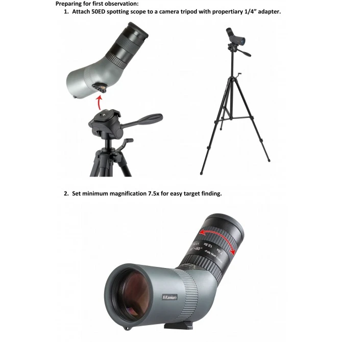 Telescopio Terrestre Delta Optical Titanium 50ED 10 Telescopio Terrestre Delta Optical Titanium 50ED - Imagen 8