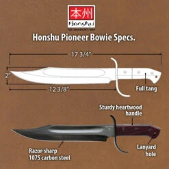 United Cutlery Honshu Pioneer Bowie -Leopard Almacenar united cutlery honshu pioneer bowie 8