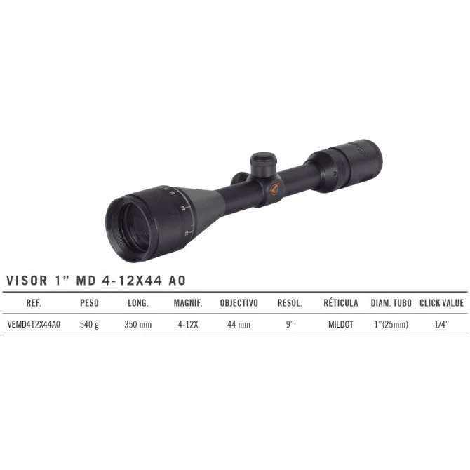 Visor Gamo MD 4-12X44 AO 4 Visor Gamo MD 4-12X44 AO - Imagen 2