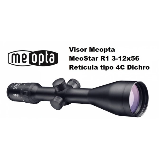 Visor Meopta MeoStar R1 3-12x56 RD - 4C Dichro 4 Visor Meopta MeoStar R1 3-12x56 RD - 4C Dichro - Imagen 2