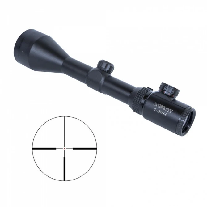 Visor Zasdar 3-12x56 Retícula Iluminada 30 Mm