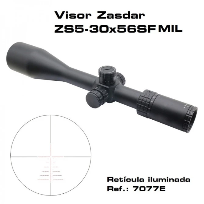 Visor Zasdar 5-30X56 Mm Retícula Iluminada 7077 MRad 3 Visor Zasdar 5-30X56 Mm Retícula Iluminada 7077 MRad